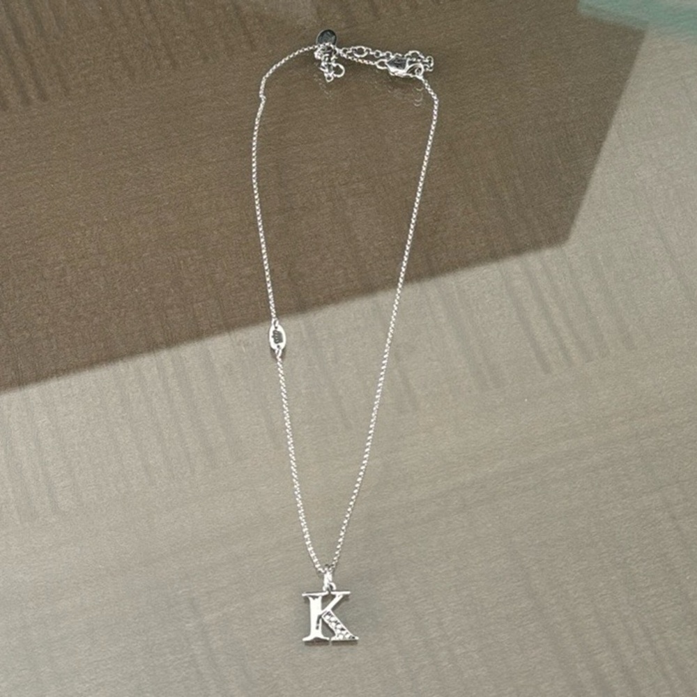Juicy Couture Initial “K” Diamond Pendant Necklace